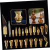 PLAFOPE Woodburning Tools Kit 22pcs Soldering Iron Tips for Special Carving Branding Decorative Patterns