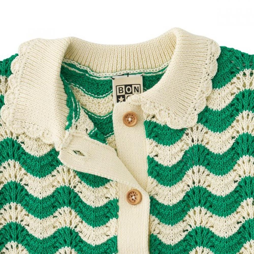 Bonton Wellenmuster Strickjacke 7617t 200 05