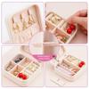 Portable Jewelry Travel Box - Mini Organizer Jewelry Storage Box for Necklaces, Earrings and Rings, Suitable for Girls and Ladie