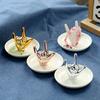 Jewelry Tray Ceramic "I LOVE YOU" Rings Earrings Necklaces Bracelets Holder Decorative Jewelry Organizer Home Decor