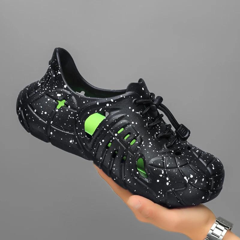 Fashion Fashion Platform Men Slippers Women Beach Sandals Outdoor Summer Clogs Shoes Male Soft EVA Indoor Home Slides Lover Flip Flops