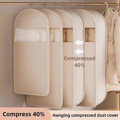 1 Stück Kleidung Kompressionsbeutel Schrank Organizer Daunenjacke Kompressionsaufbewahrungsbeutel Platz sparen Schrank Kleider Organizer Tasche
