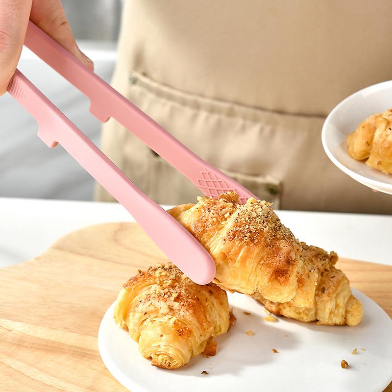 Silicone Food Toast Tongs Trivet Tongs BBQ Salad Tools For Kitchen Tongs Non-slip Cooking Clip Clamp Grill Kitchen Accessories