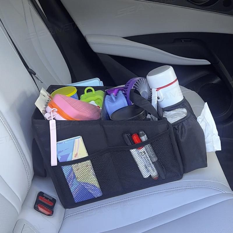 SEAMETAL Car Seat  Organizer Large Capacity Rear Seat Storage Bag for Outdoor Food Drink Collector Camping Activities Accessory