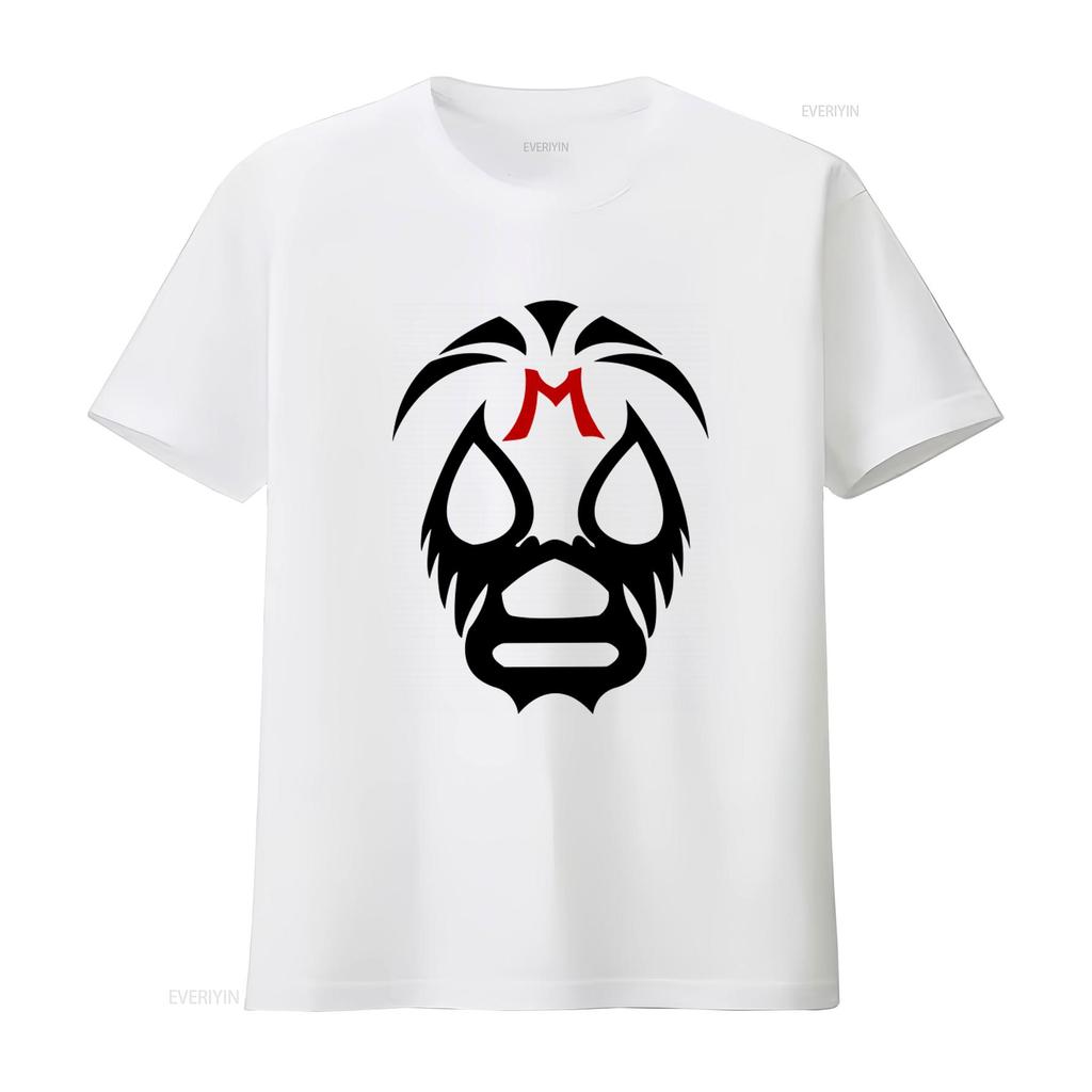 Mil Mascaras Mexican Wrestler Mask T Shirt Lucha Libre Themed Authentic Artisan Crafted vintage Washed homme Comfortable