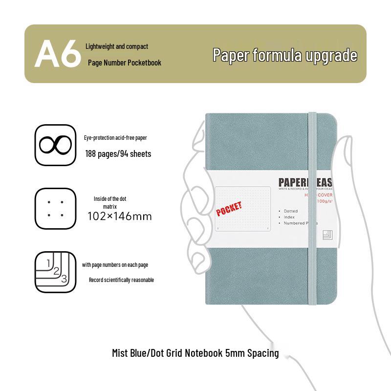 A6 Taschenkarten Mini Notizbuch: Tragbares Kurzschrift-Tagebuch & Reporter-Journal
