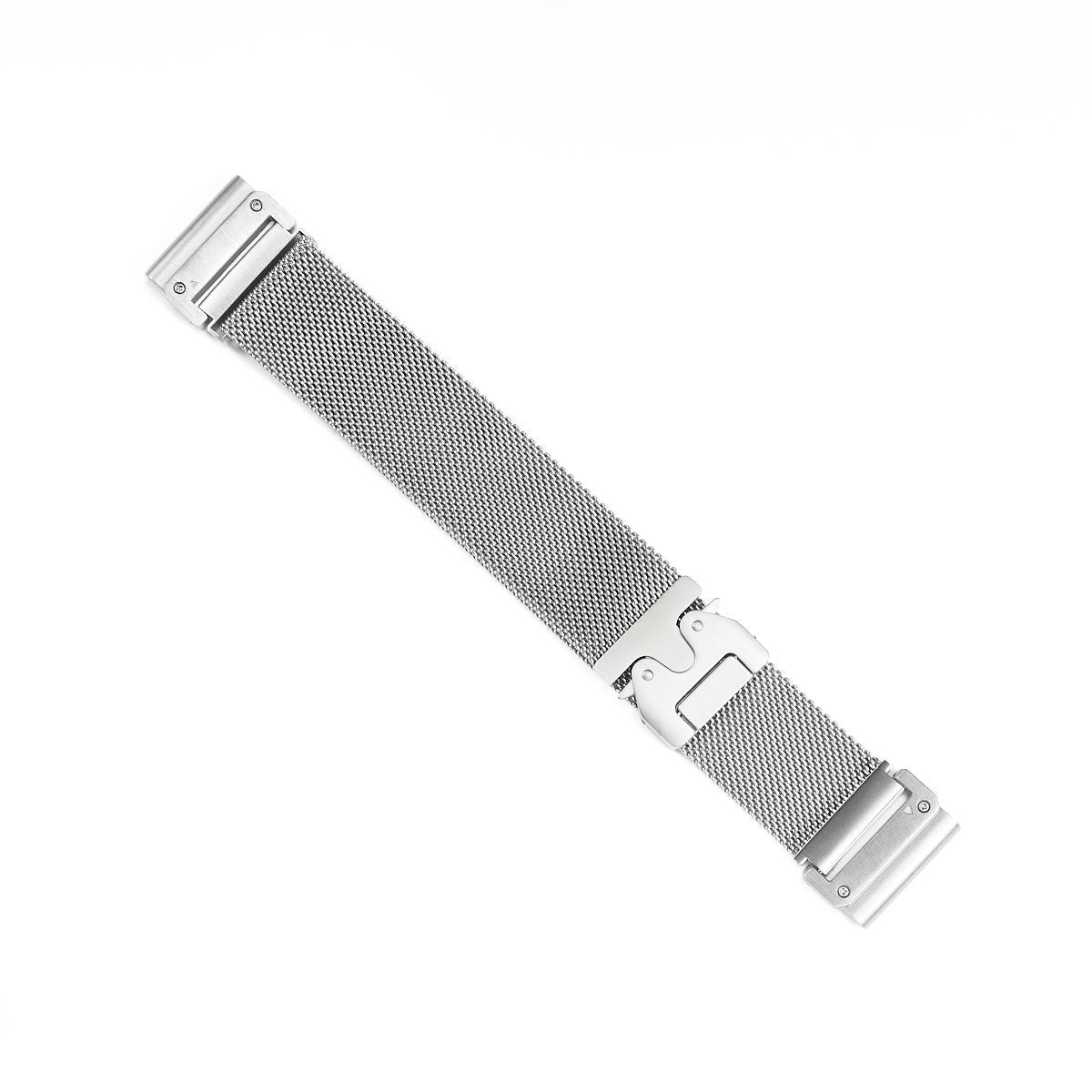 

26mm For Garmin Stainless Steel Watch Fenix 8 51mm/5X/5XPlus/6X Pro/7x/3 Band Quick Fit Sports Band Metal Adapter Replacement 26MM серебряный