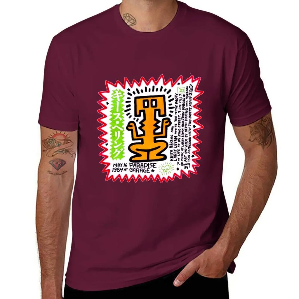 PARADISE GARAGE LARRY LEVAN PARTY OF LIFE FLIER T-Shirt vintage clothes boys whites mens graphic t-shirts anime