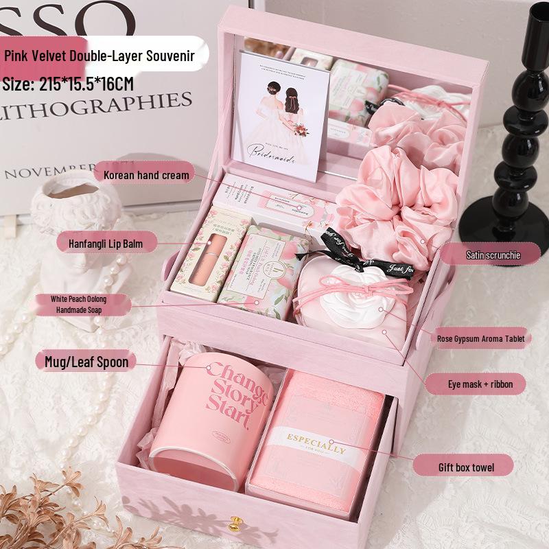 Elegant Brudtärnepresentuppsättning: Praktisk & Kreativ Bröllopsgåva för Kvinnor