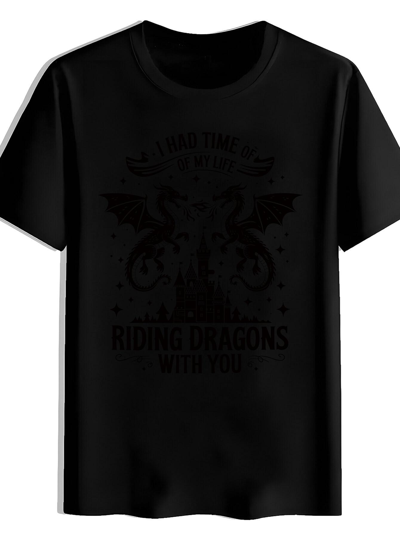 T-shirt A Short-Sleeved Featuring Vintage Elements M