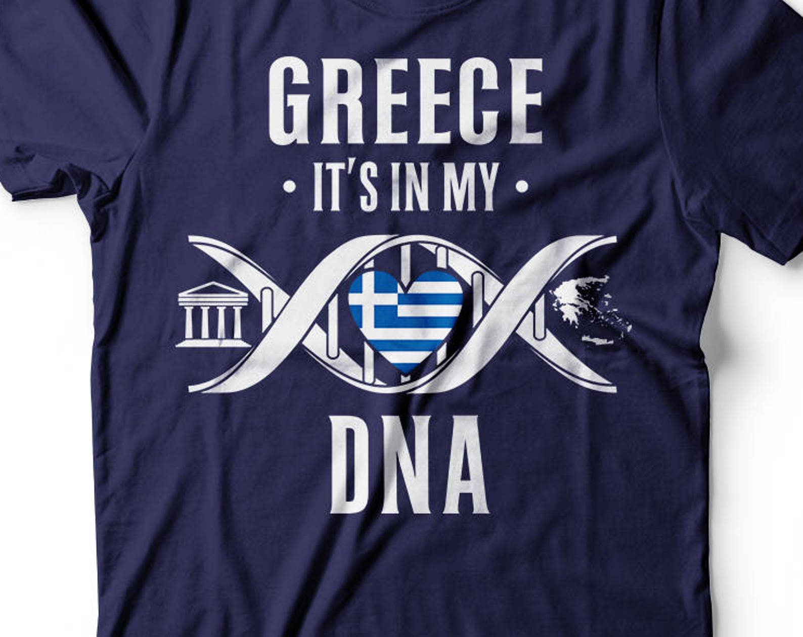 Greece DNA T-Shirt: Greek Heritage GifT-Shirt 2XL