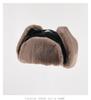Leather Lei Feng Cap Men and Women In The Fall and Winter Thickened Warm Ear Protection Cap Outdoor Skiing Cycling Velvet Cold Cap