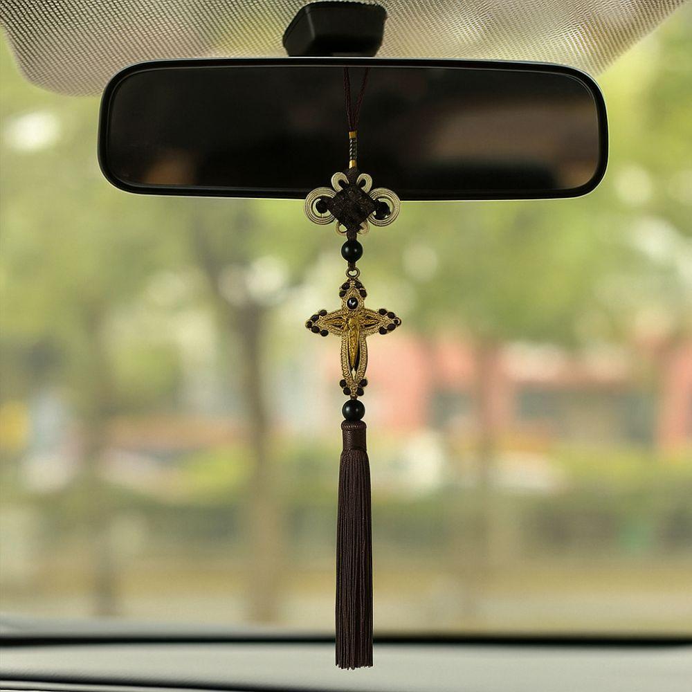 Dekorative Jesus-Figur Anhänger Retro Auto Schmuckstück Auto Rückspiegel Anhänger Geschenk