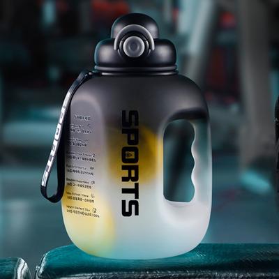 Sport Water Bottle Portable Fitness Plastic Cup With Straw Large Capacity Outdoor Travel Big Water Bottles Drinkware