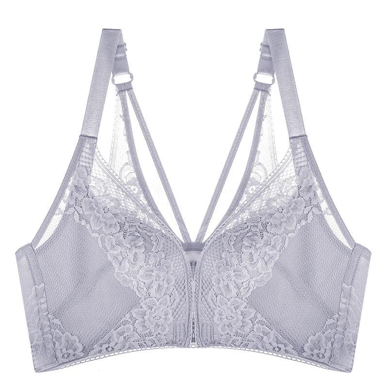 

Женский бюстгальтер с застежкой спереди без стального кольца, тонкая задняя часть, чувственное нижнее белье, сексуальный бюстгальтер пуш-ап 38/85C