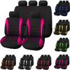 Seat Covers 9pcs Set Car Cushion Auto Accessories Seat Protect Five-Seat Universal Black Gray Blue Red