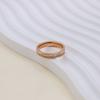 Fashion Sparkle Inlaid Zircon Popular Rose Gold Non-Fading Jewelry Ring