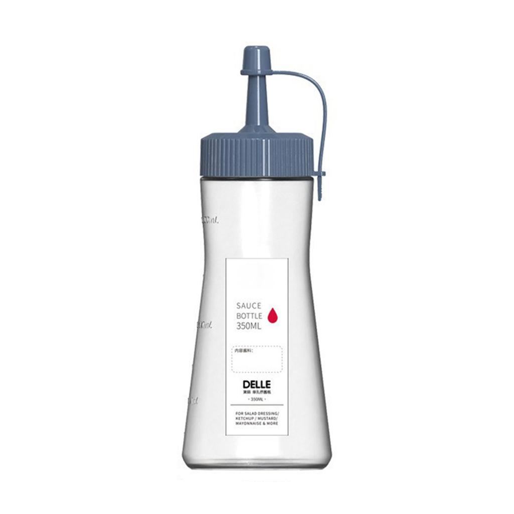 Squeeze Bottle With Cap Transparent Leakproof Plastic Dispenser For Kitchen