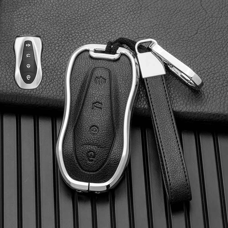 Key Case Cover For Geely Belgee X70 X50 Atlas Emgrand GS X6 Tugella Remote Fob Holder Car Accessories