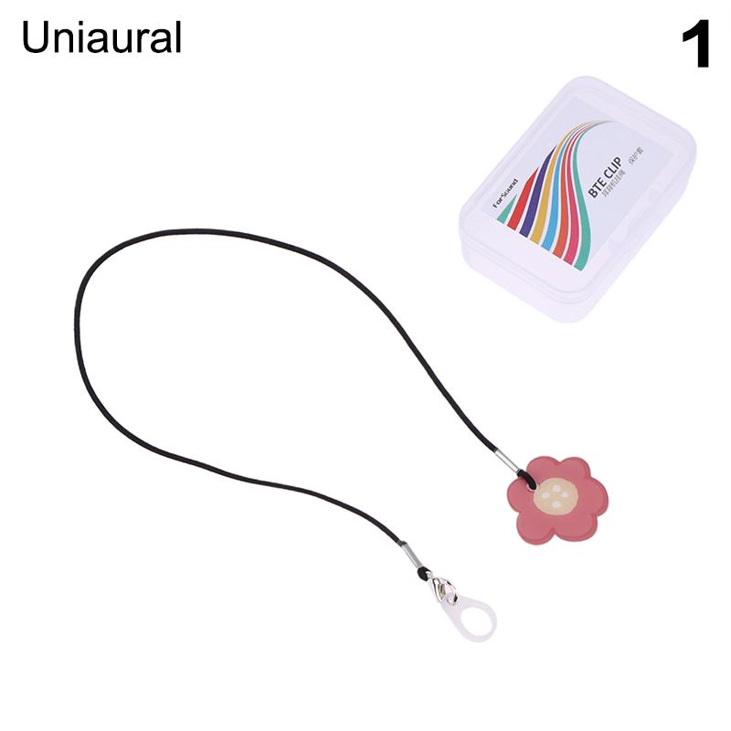 Cartoon Fashionable BTE Hearing Aid Clip Holder For Children Kids Elderly Anti Lost Single/Double Ear Hearing Aid Rope Lanyard