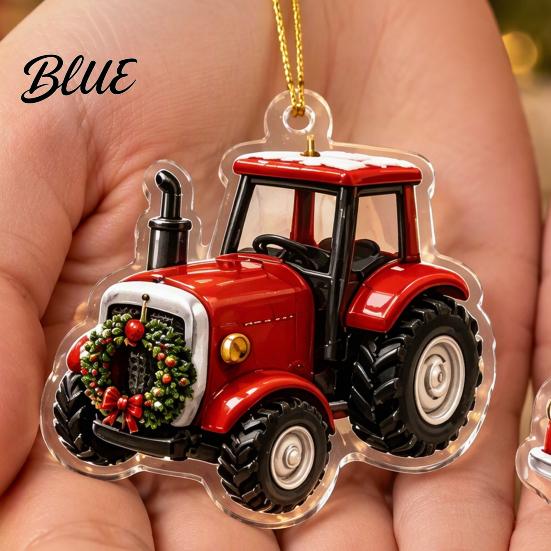 Kids Holiday Activity Ornament Set Calendar 24Pcs Christmas Advent Sets Farm Acrylic 2D with Rustic