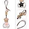1pc Pendant Car Diffusers for Essential Oils - Hanging Air & Perfume Bottle - Automatic Air Diffuser - Glass Bottle - Pink