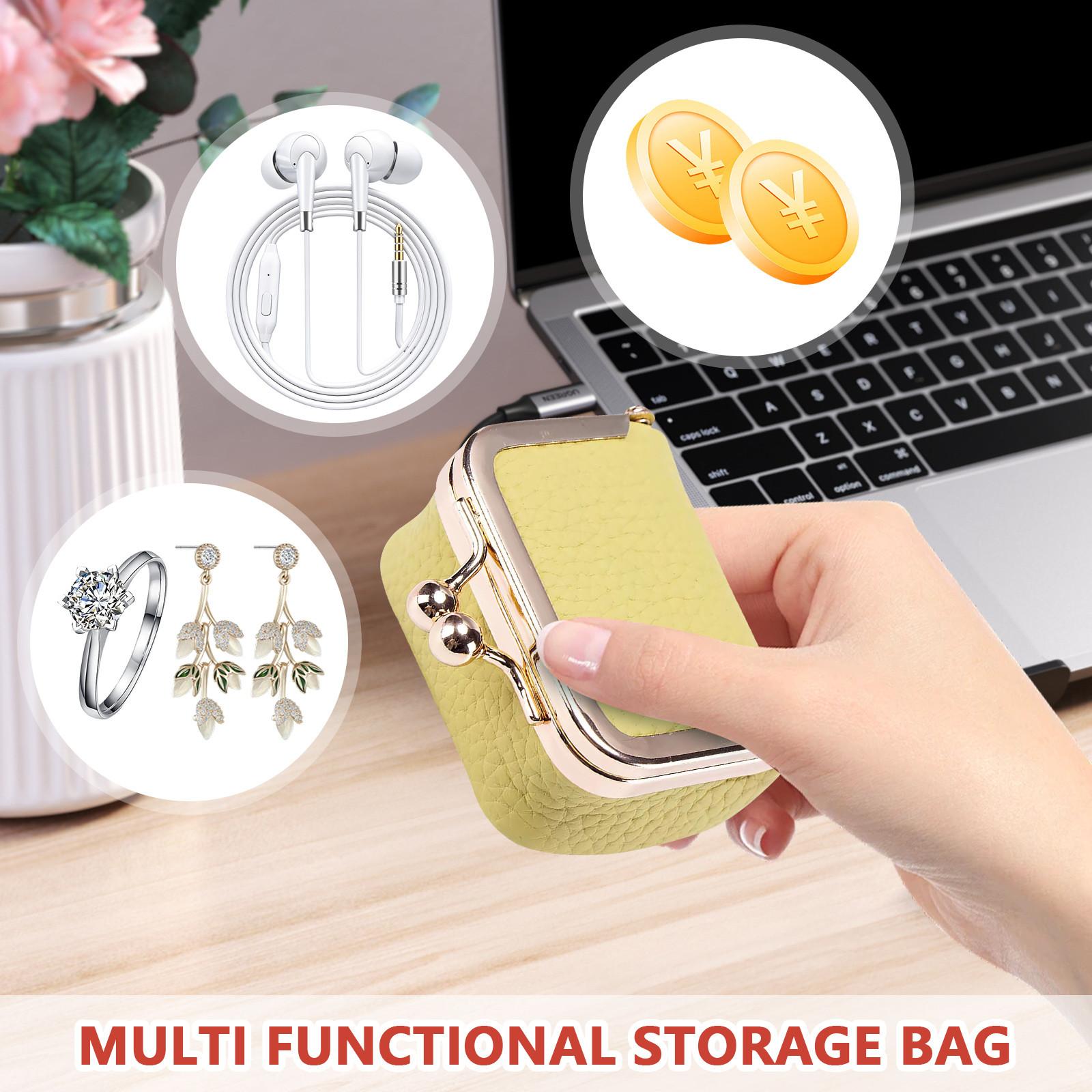 

Компактные, держатели для монет, золотые сумки, серьги, ожерелья, кольца, сумки для хранения ювелирных изделий, высококачественные шкатулки для ювелирных изделий One Size жёлтый