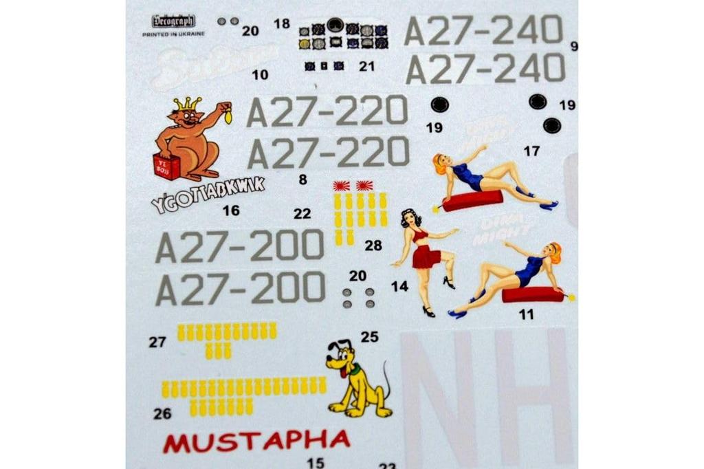 Drawnings Scale Royal Australian Air Force Vultee Vengeance Plastic Model Kit DWS48044 1/48 MK.2