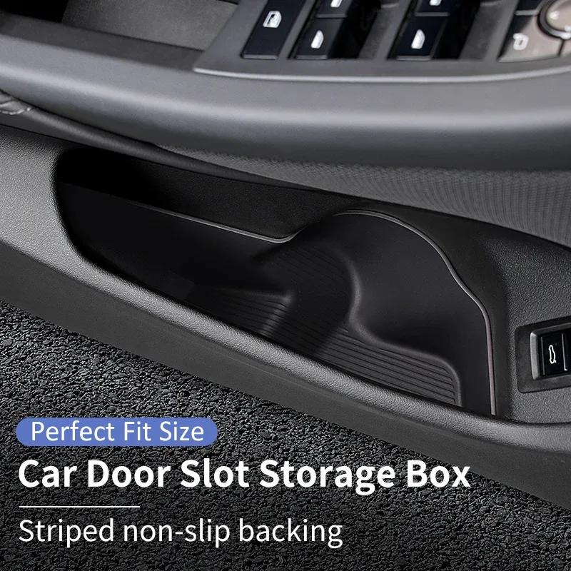 For BMW 5 Series G60 i5 2024 Car Door Side Storage Box TPE Auto Front Door Slot Organizer Pockets Interior Storage Accessories