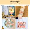 Cola de Decoupage à Base de Água Ecológica 100ml para Colagem DIY e Artesanato