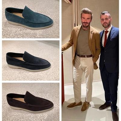 Heren Zomer Loafers Casual Platte Schoenen One Stirrup Schoenen Grote Maat