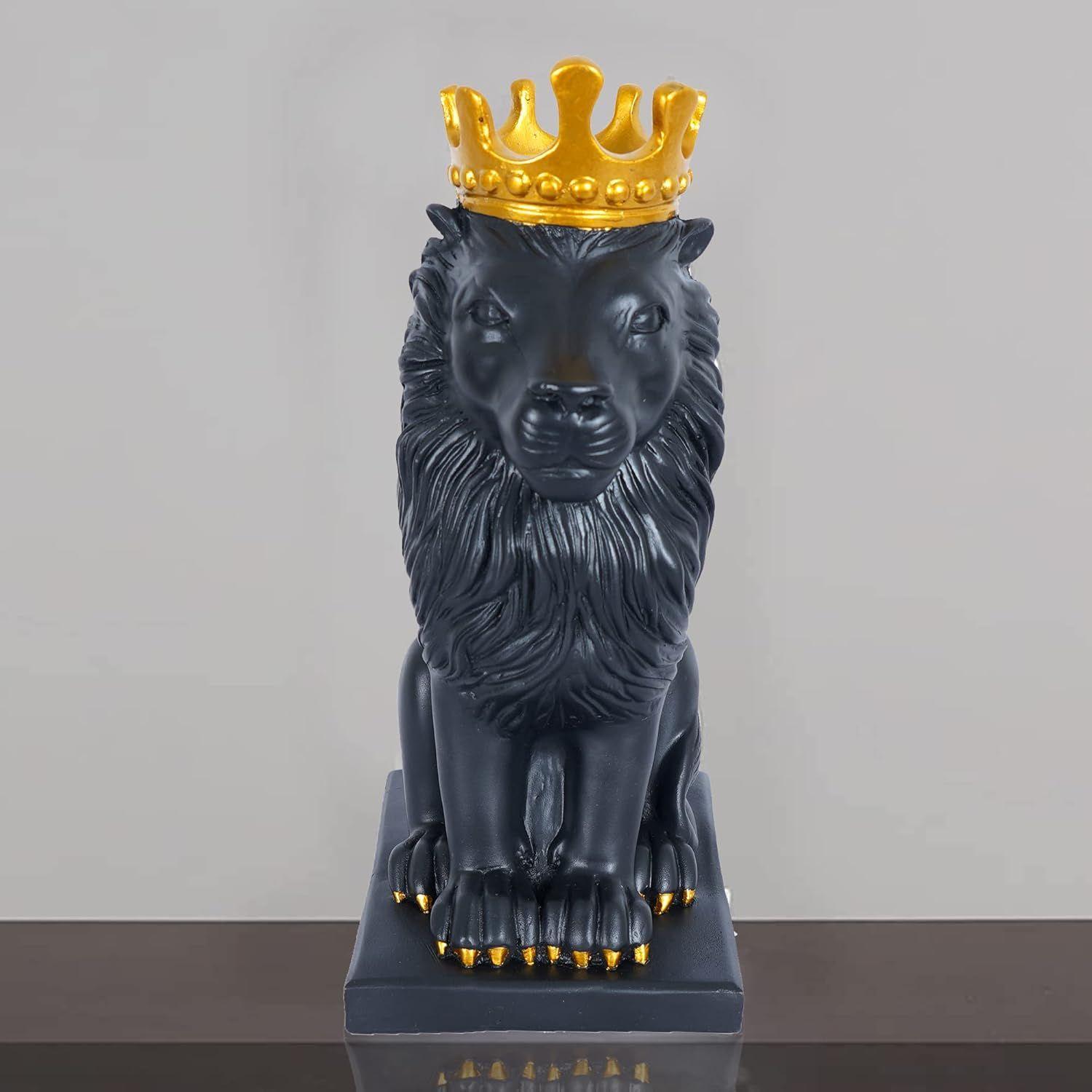 

Статуя льва для украшения дома, выставочный экспонат | Фигурка животного для дома, декоративный предмет (многокрасочный)