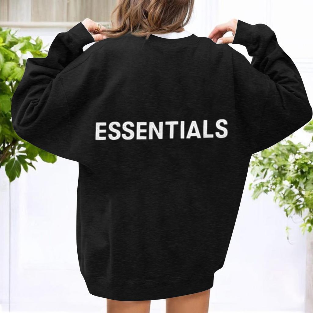 Sudadera con Capucha Casual de Manga Larga Holgada con Estampado Unisex y Cuello Redondo