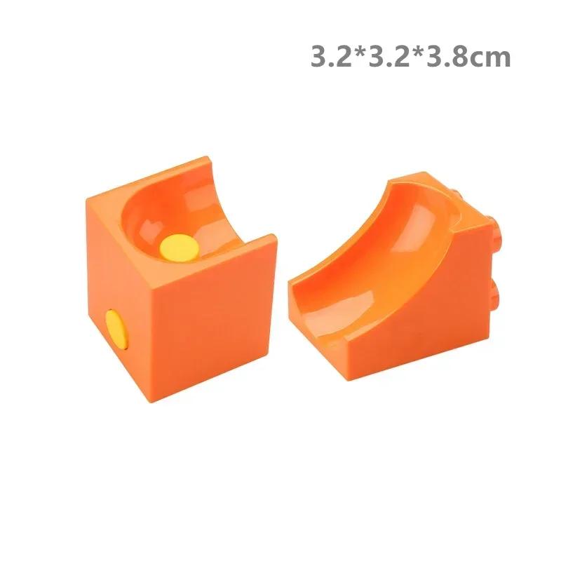 Big Size Building Blocks Marble Race Run Maze Games Compatible Large Bricks Running Ball Chute Giraffe Kids Gift Educational Toy