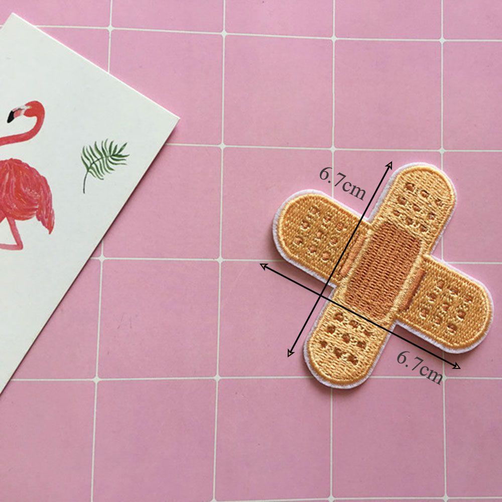 3pcs DIY Craft Embroidered Bandage Decal Iron-on Fabric Band Patch Apparel Applique Badge Sticker