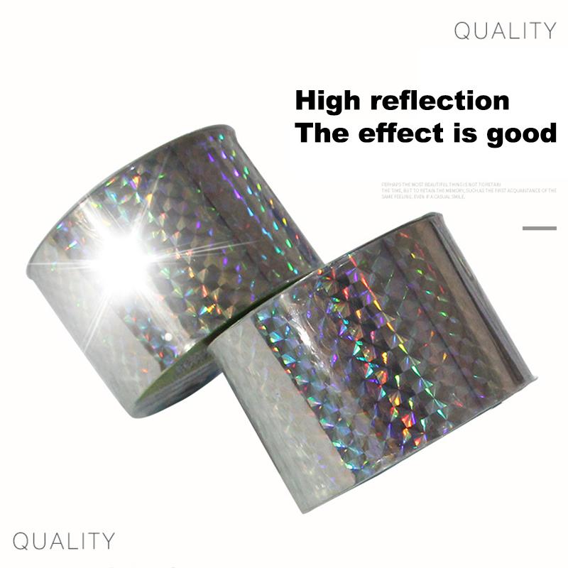Reflective Bird Scare Ribbon Garden Bird Tape Roll DIY Craft Gift Reflective 50m