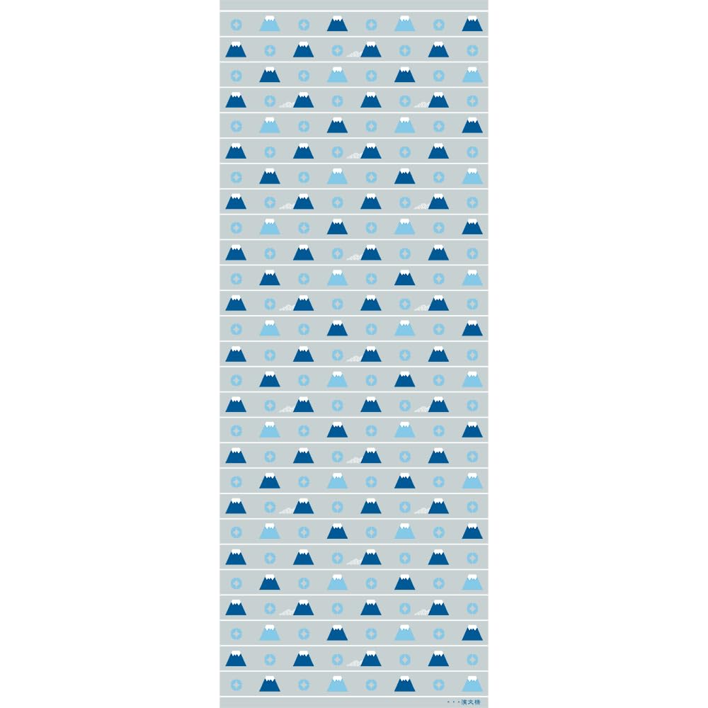 Hama pattern tenugui Fuji and Mt. cloisonné