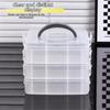 Large Capacity Toy Car Display Shelf Transparent Design Necklace Organizer Case  Bead Organizer
