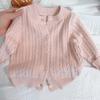 Autumn 2025 Stylish Cable Knit Sweater for Children: Solid Color Woolen Knitwear for Babies, Boys, and Girls