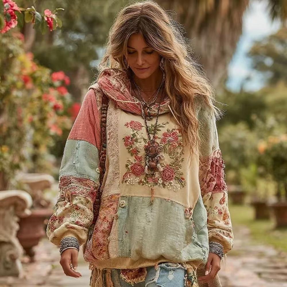 Autumn Floral 3d Print Hoodie Women Fasual European American Style Hoodie Streetwear Sweatshirt Women Clothes Top