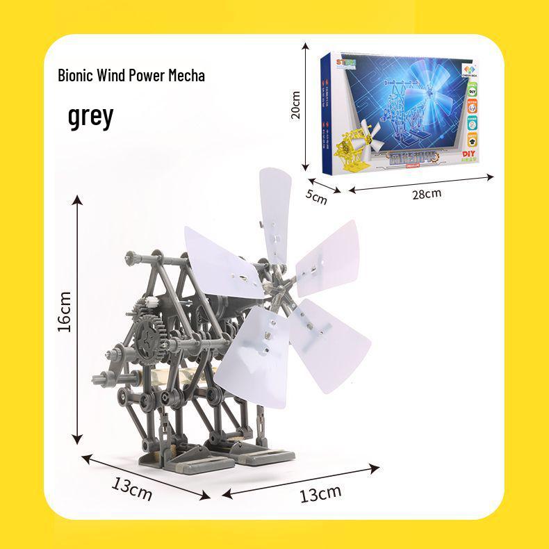 Wind-Powered DIY Bipedal Robot Kit for Students: Creative Science Experiment Puzzle Toy