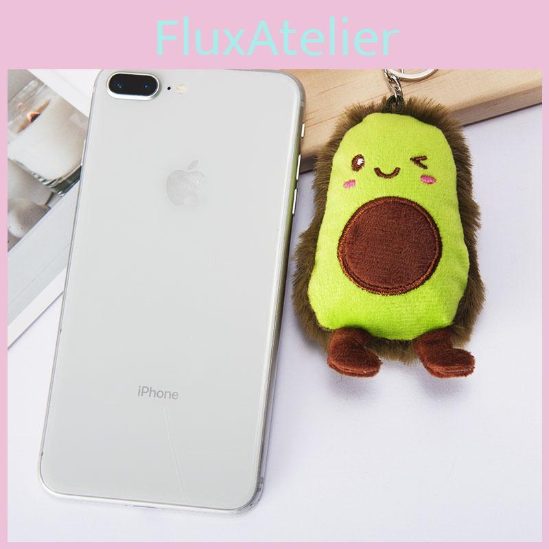 Adorable 8cm Avocado Plush Toy Keychain Soft Pp Cotton Filled Short Plush Childrens Gift