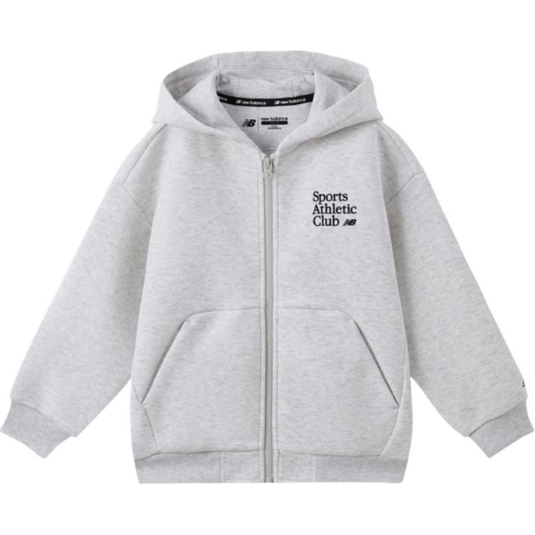New Balance Jacket Light Gray Children Aged 3 7 Years Old 4DF1E033-LGR 130