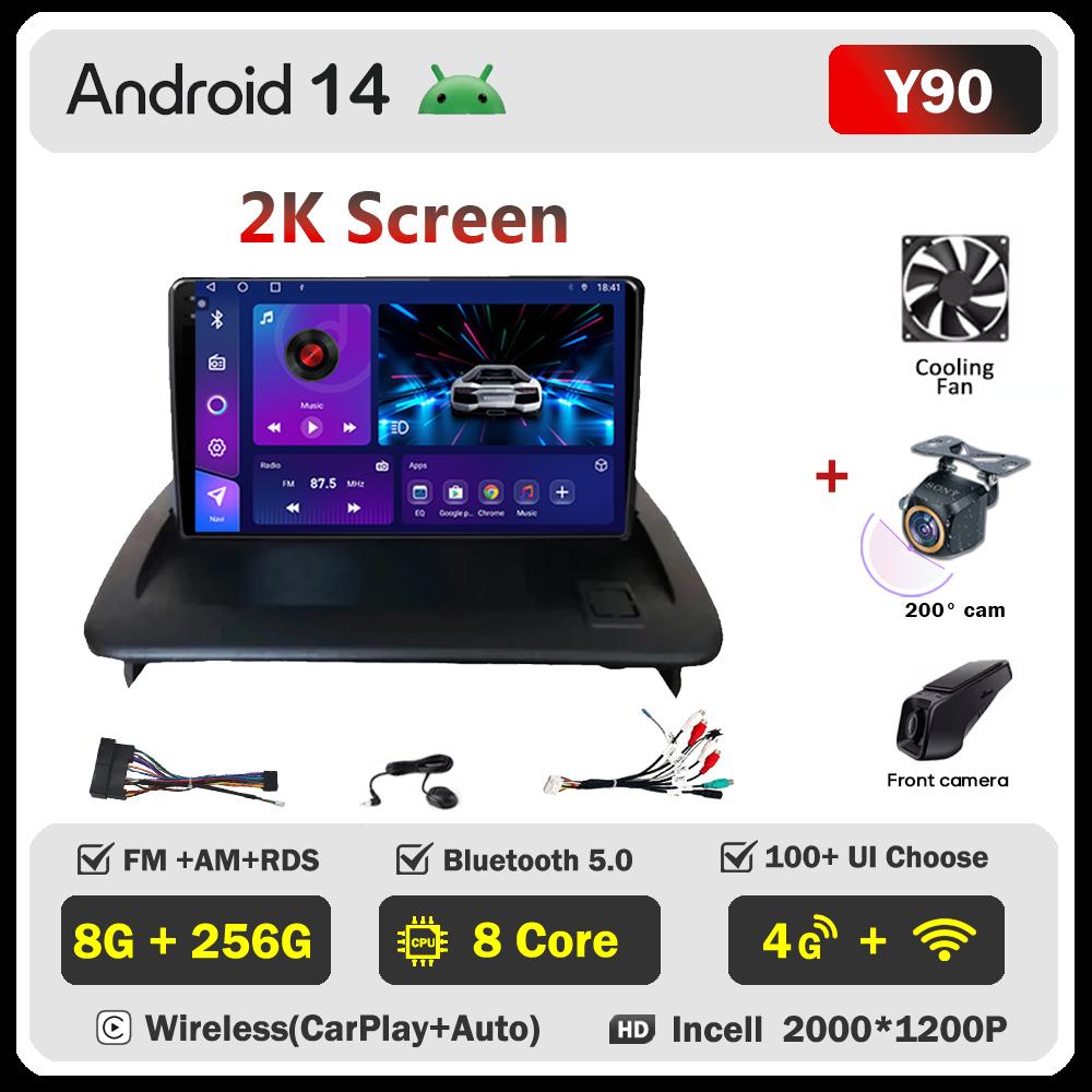 For VOLVO C30 S40 C70 2006 - 2012 Android 14 Car Radio Player GPS Navigation Touch Screen Smart Car Systems Mirror Link 5G Wifi