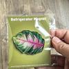 Creative Acrylic Tropical Plant Magnetic Fridge Sticker - Simulation Leaf Design