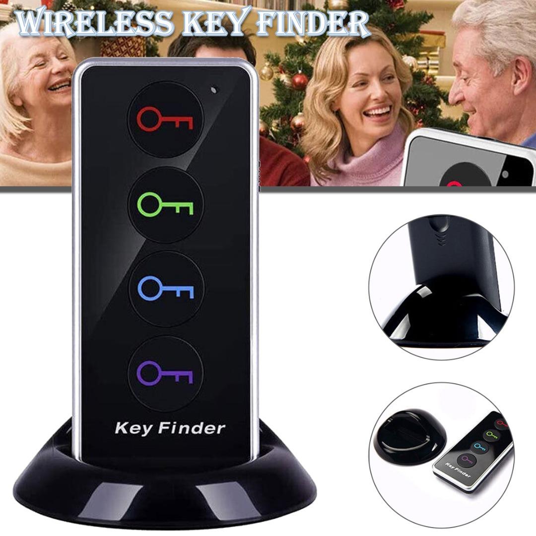 

Beishu 4 в 1 Key Finder Дистанционный беспроводной радиочастотный локатор предметов Звуковая бирка Трекер кошелька