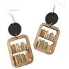 Graduation & Back-to-School Bookcase Wood Earrings - Teacher's Day Gift