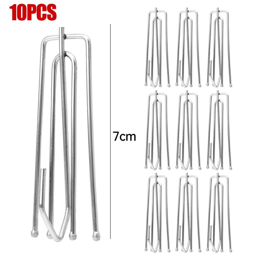 Heavy Duty Alloy Curtain Hook Metal Pinch Pleat Drapery Hardware Rustproof Window Treatment Accessories Fork Design Easy Install