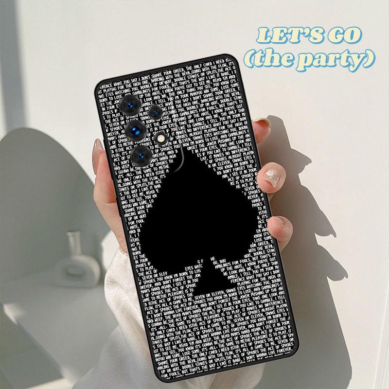Ace of Spades Poker phone case For Samsung Galaxy A42 A31 A40 A51 A71 A32 A80 A91 A52 A72 A73 A20e A21S A50 A70 A11 A12 Cover
