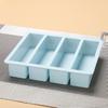Ice Cube Non-sticky Tray Multi-purpose Flexible 4 Grids Long Silicone Ice Cube Pudding